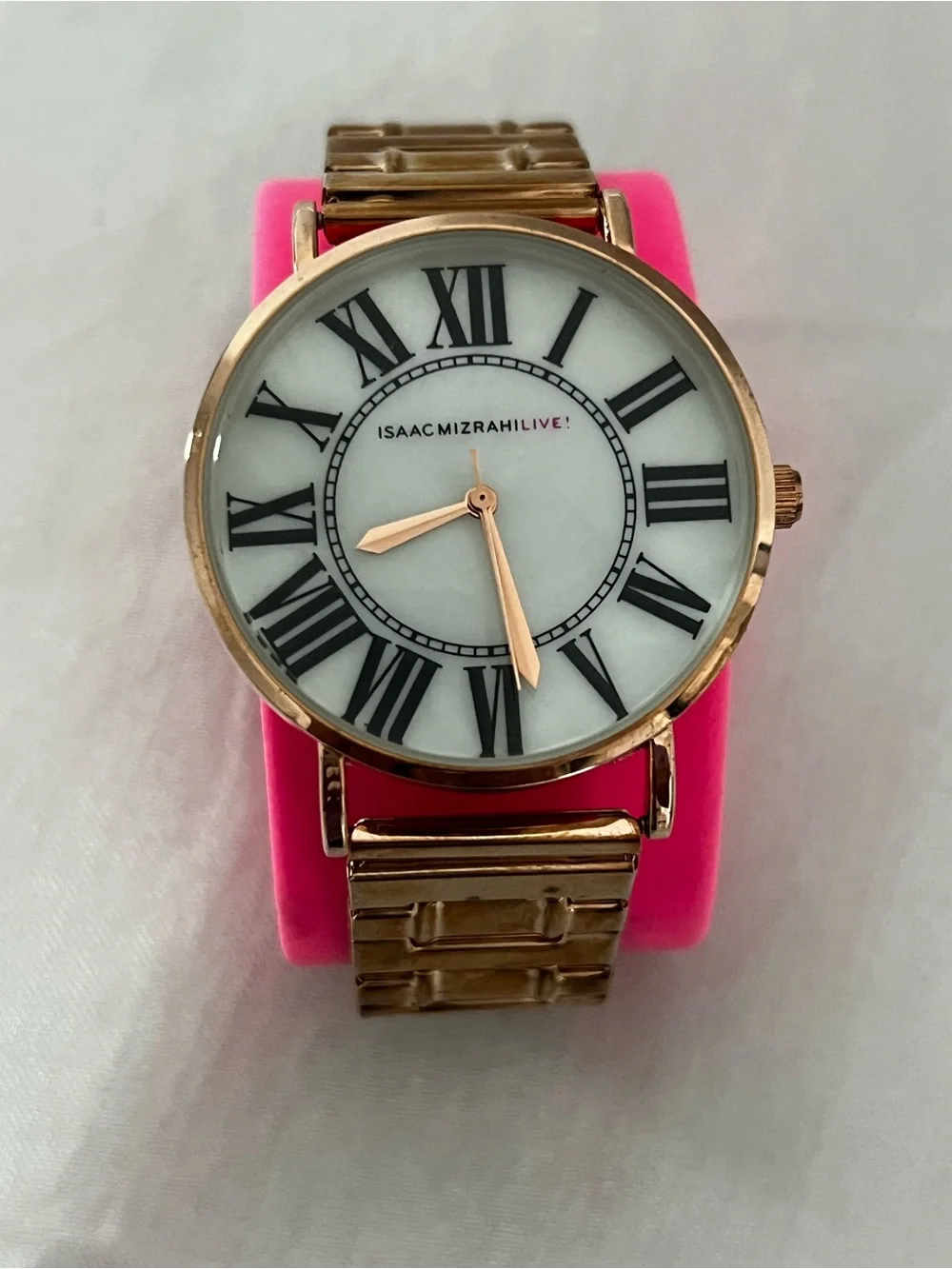 Rose Gold Roman Numeral Bracelet Watch